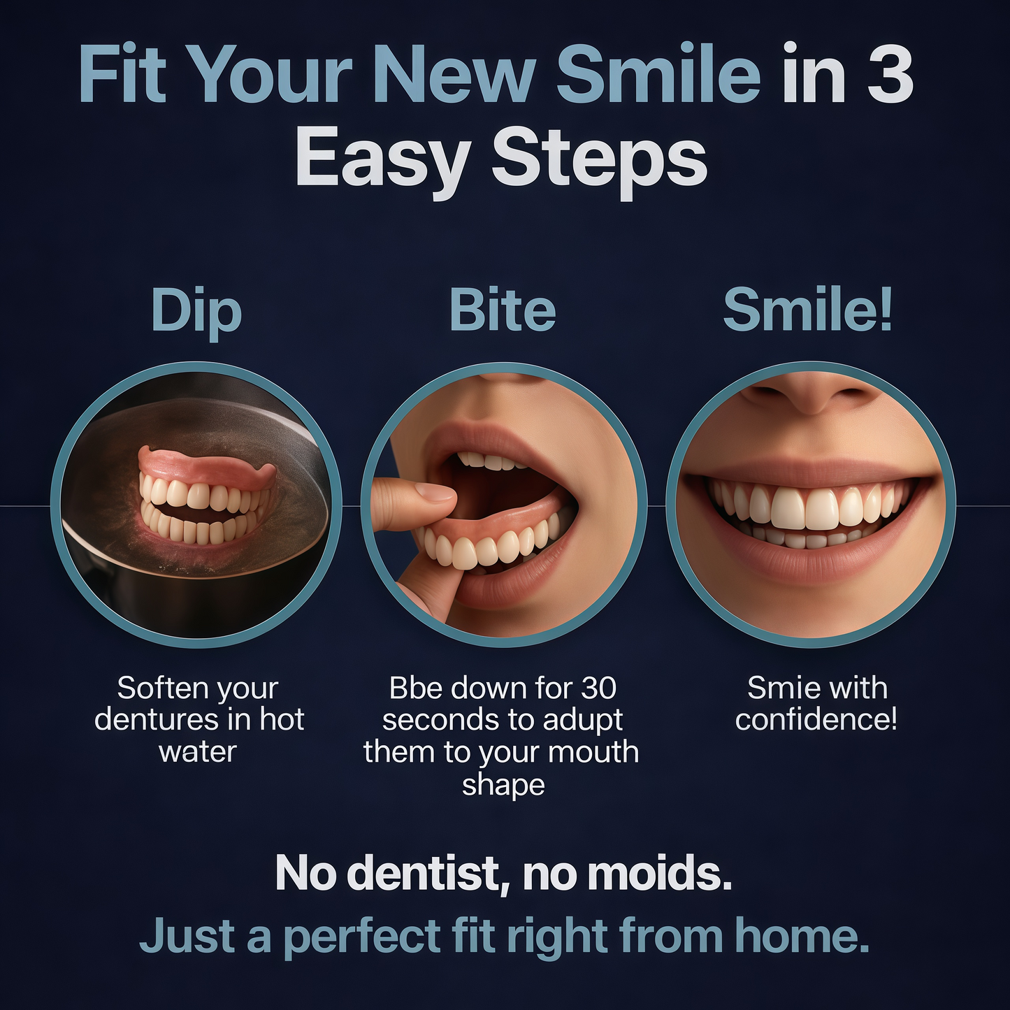 2026🏆✨LAST DAY SALE 70% OFF🔥 Newly upgraded second-generation KLENIMORE™ complete dentures