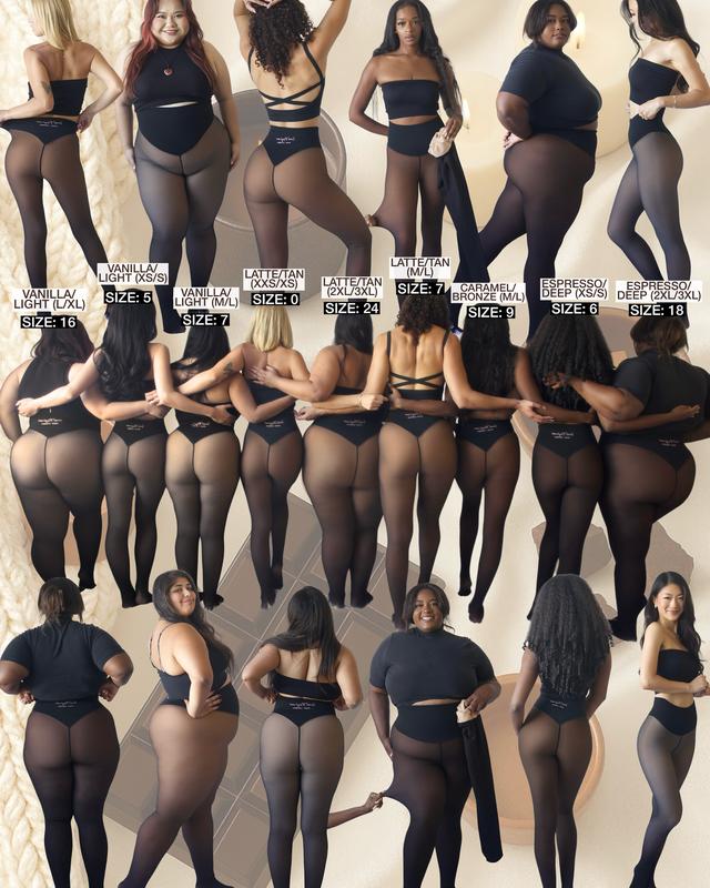 🎉New Year Mega Sale💥🌟🌟Buy 1 Get 1 Free🌟NEW COMPRESSION BAND & ONE SEAM OPTION! THE ORIGINAL MAGIC FLEECE LINED LEGGINGS - XXS TO 3XL - 4 SHADES - CLOSED FOOT - Fleece Tights Available in Plus Size and Light to Brown Fur