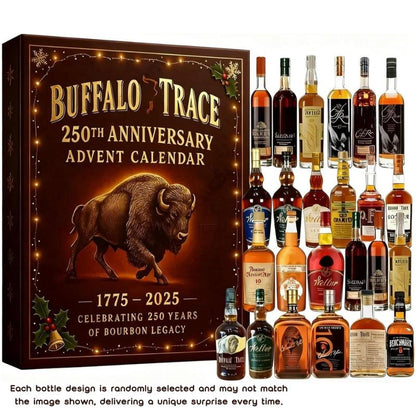 2025 Whiskey Gift Calendar – 24-Day Festive Display Box, No Power Needed