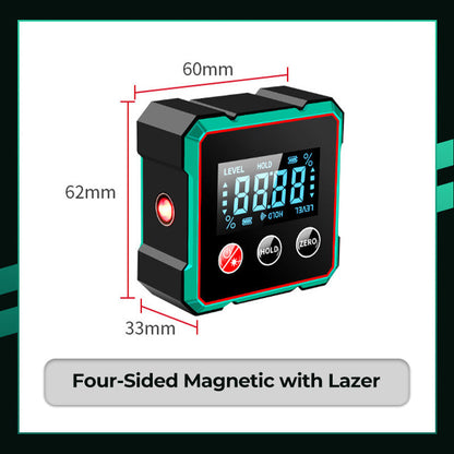 🎁🎁2025 Hot Sale 50% OFF💥Magnetic Digital Angle Finder with Electronic Laser