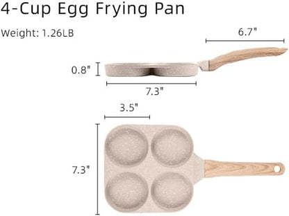 🏆Hot Sale⚡🔥🍳4 Egg Frying Pan