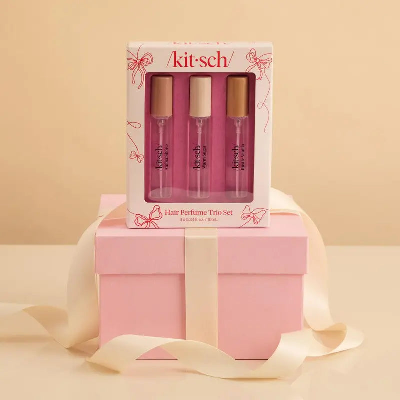 🌸Hair Perfume Trio Set – Warm Sugar, Amber Shores & Rustic Vanilla