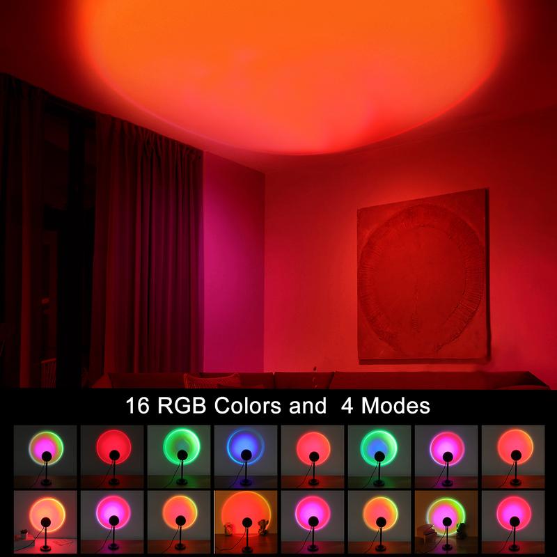 Mini RGB Sunset Lamp Projector Night Light