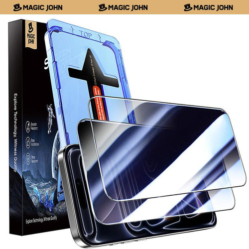 MAGIC JOHN 3-Pack Screen Protector for iPhone, Samsung,