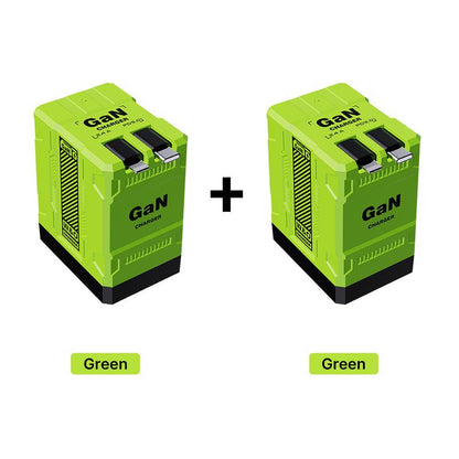 W&O 2pcs 4-in-1 Fast Charging Adapter Compatible with 120W | GaN Technology, Foldable Design, Type-C & Lightning Cables for iPhone, iPad, MacBook