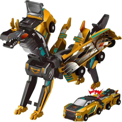 Magnetic Dino Car Toy – 2-in-1 Automatic Transforming Vehicle Gift The second one is more favorable！