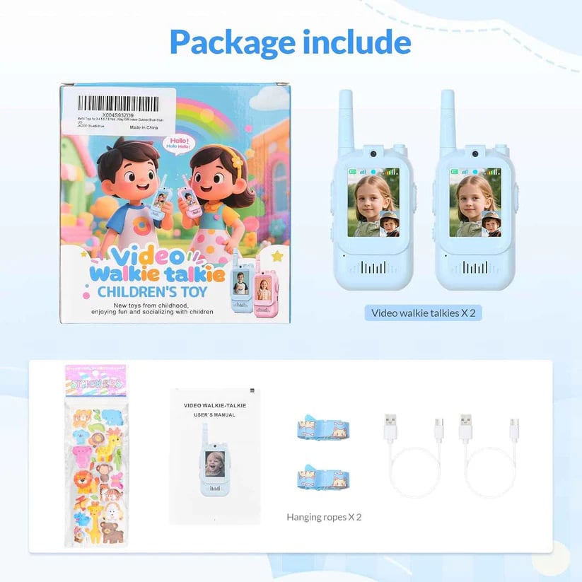 📞  2PCS Kids Video Walkie Talkies Toys🎄