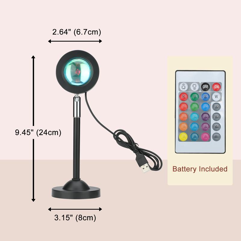 Mini RGB Sunset Lamp Projector Night Light