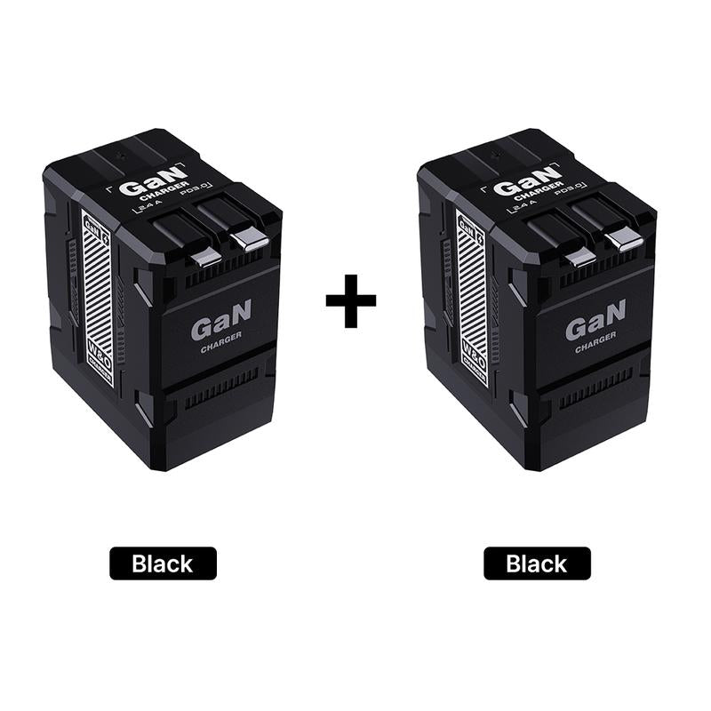 W&O 2pcs 4-in-1 Fast Charging Adapter Compatible with 120W | GaN Technology, Foldable Design, Type-C & Lightning Cables for iPhone, iPad, MacBook