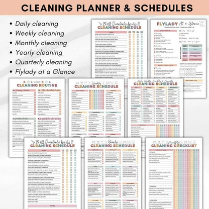 📚ADHD Cleaning Planner Bundle