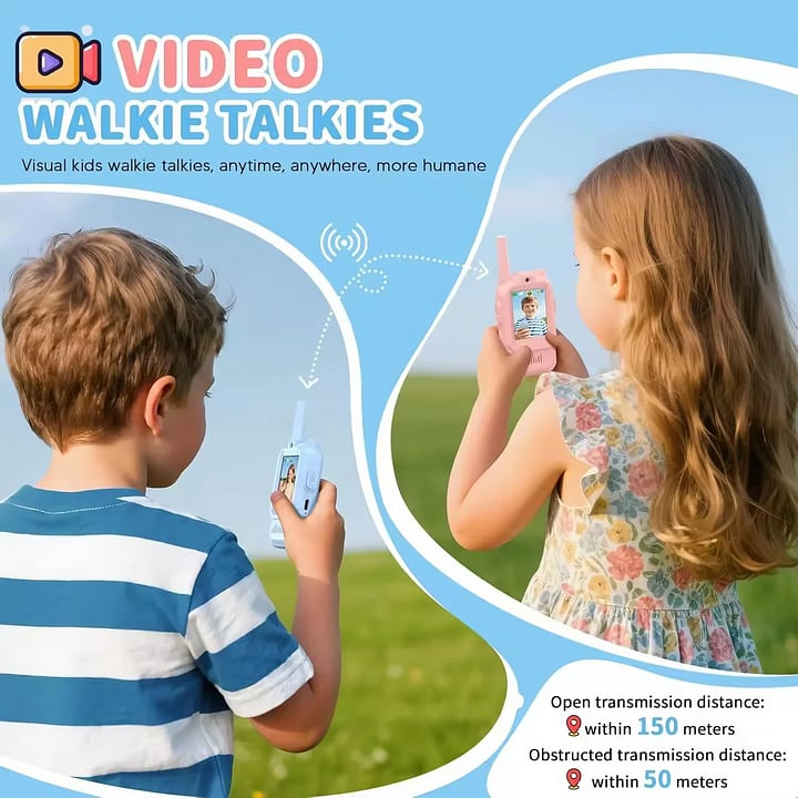 📞  2PCS Kids Video Walkie Talkies Toys🎄